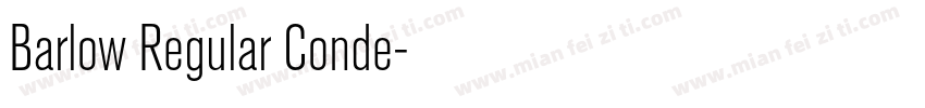 Barlow Regular Conde字体转换